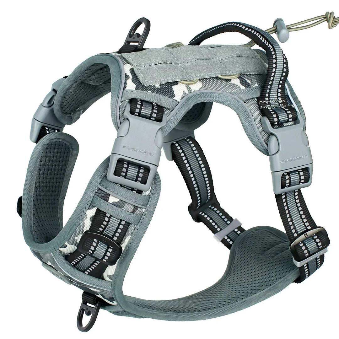 Adjustable Anti - Pull Harness with MOLLE System - Pawtique