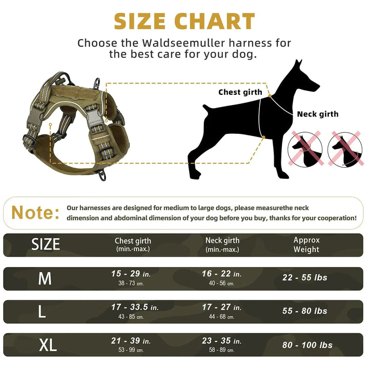 Adjustable Anti - Pull Harness with MOLLE System - Pawtique