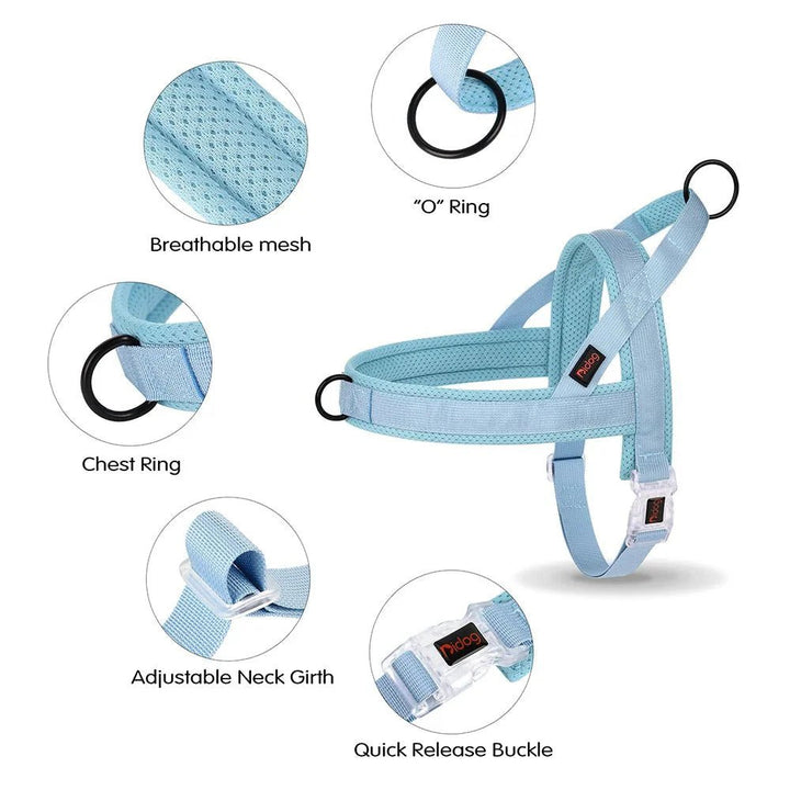 Adjustable Dog Harness - Nylon Padded Comfort - Harness for Walking Dogs - Pawtique
