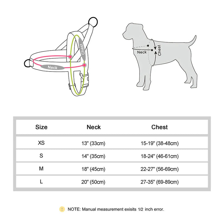 Adjustable Dog Harness - Nylon Padded Comfort - Harness for Walking Dogs - Pawtique