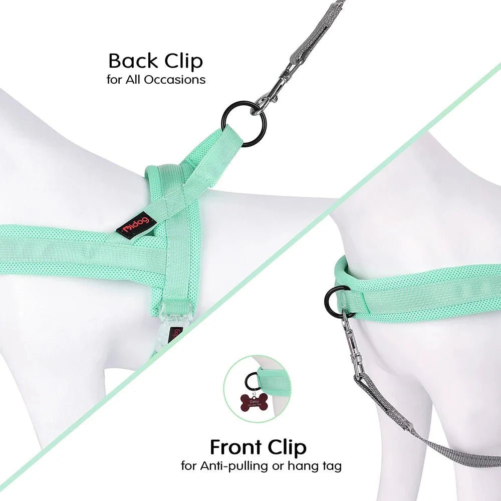 Adjustable Dog Harness - Nylon Padded Comfort - Harness for Walking Dogs - Pawtique