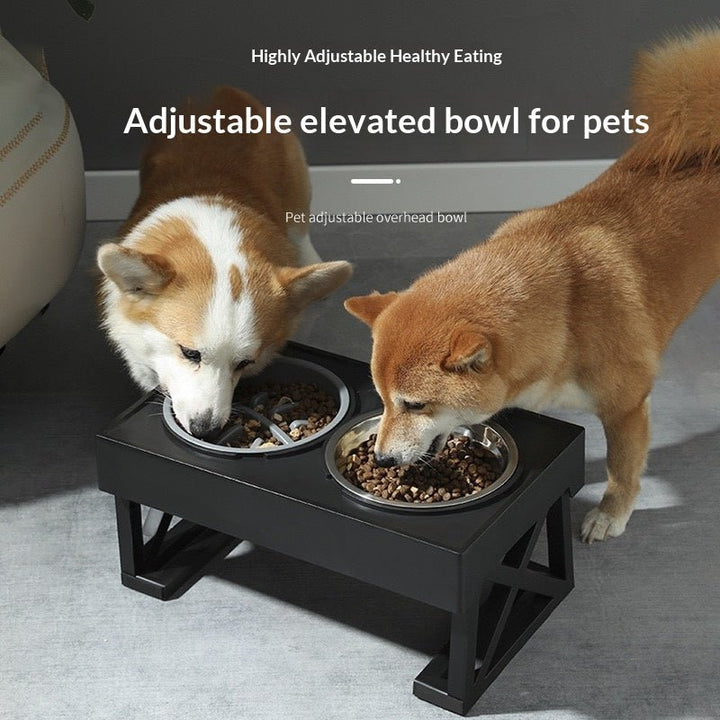 Adjustable Elevated Pet Bowl - Pawtique