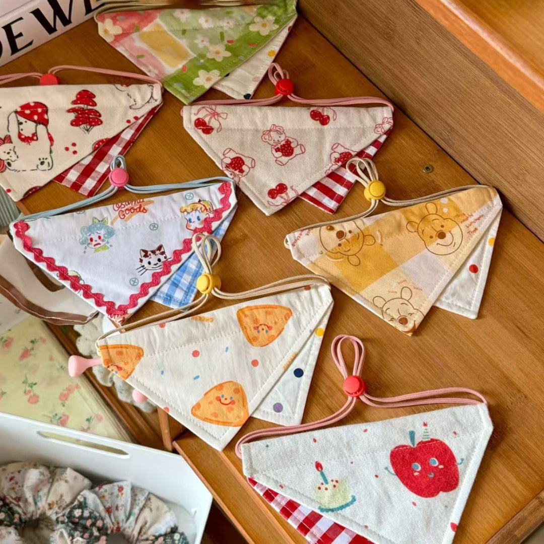Adjustable Reversible Dog Bandana Bib - Pawtique