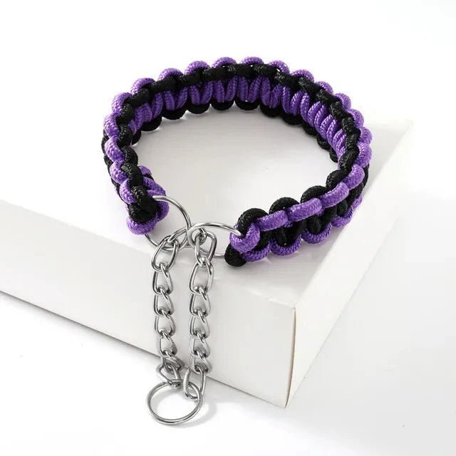 Adjustable Woven Nylon P - Chain for Dogs - Pawtique