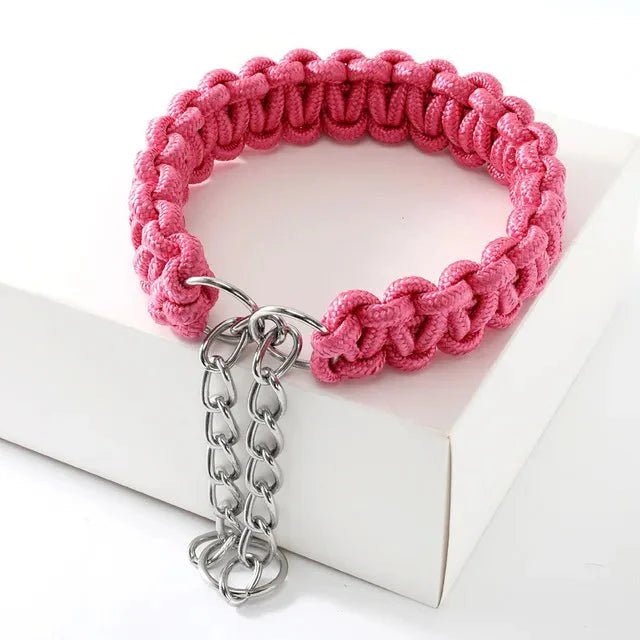Adjustable Woven Nylon P - Chain for Dogs - Pawtique