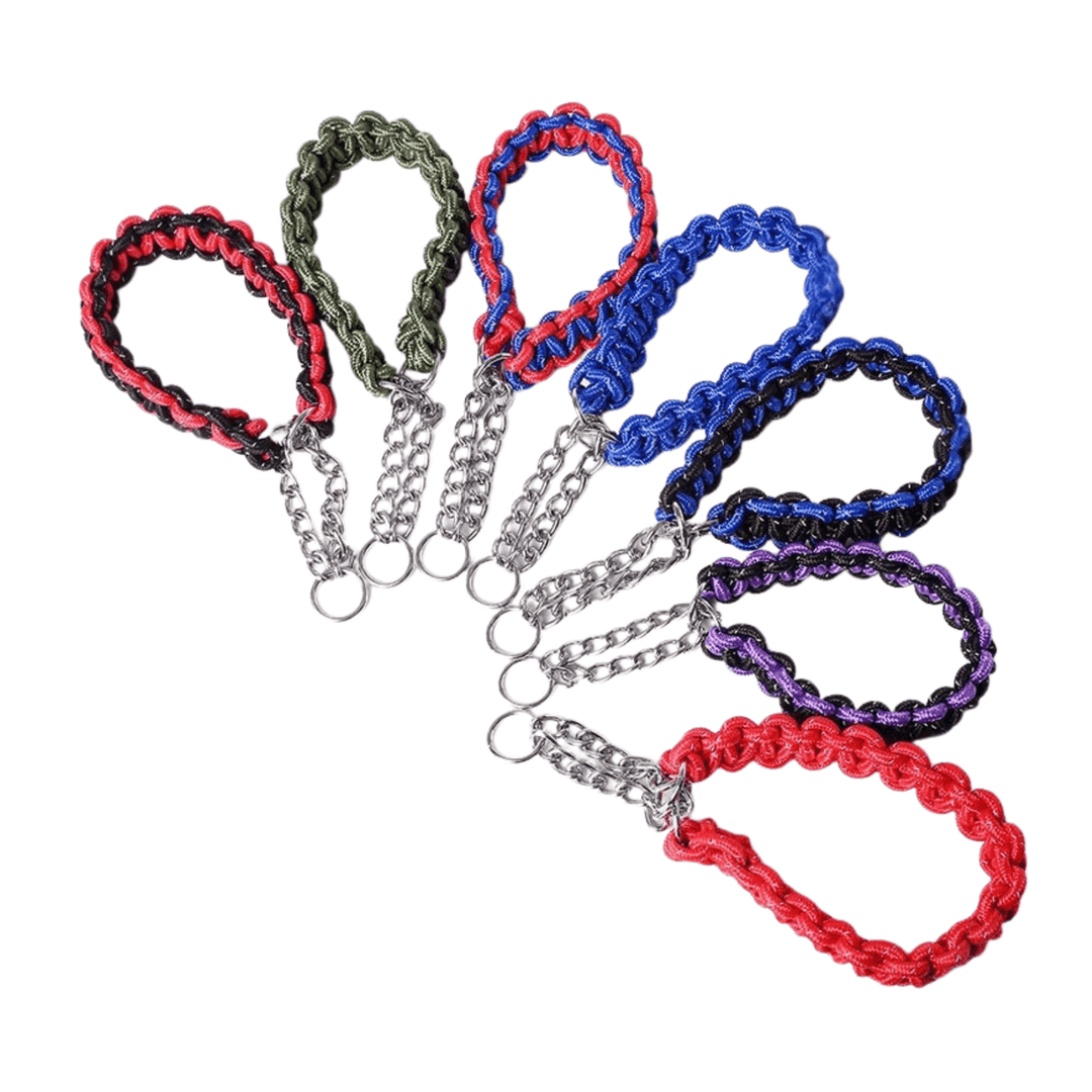 Adjustable Woven Nylon P - Chain for Dogs - Pawtique
