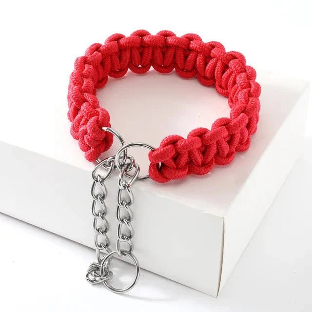 Adjustable Woven Nylon P - Chain for Dogs - Pawtique