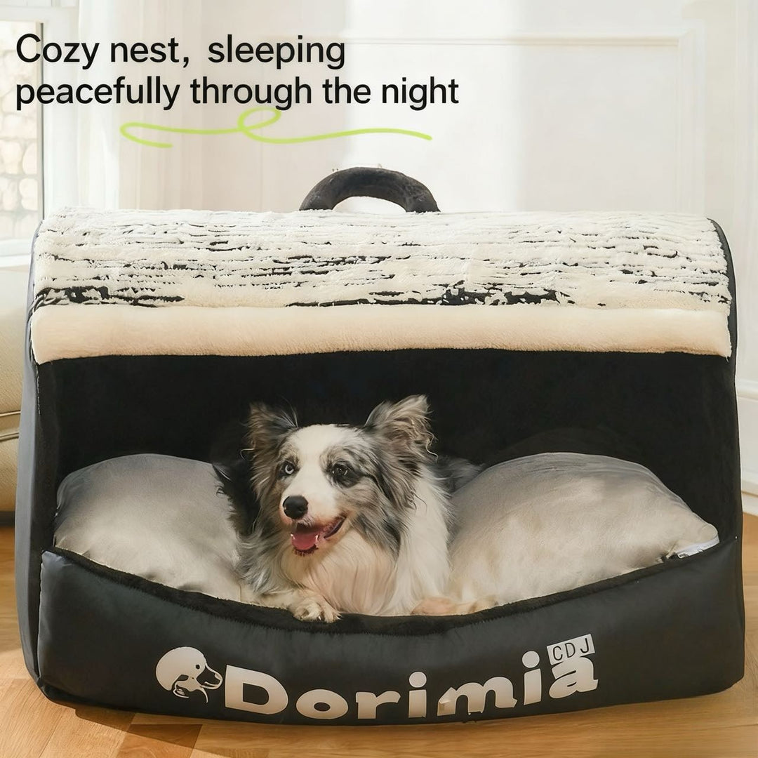 All - Season Enclosed Pet Bed - Removable and Washable - Pawtique