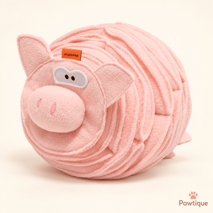 Animal pig snuffle toy - Pawtique