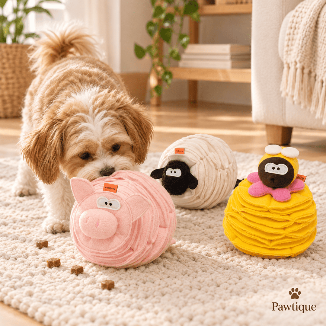 Animal pig snuffle toy - Pawtique