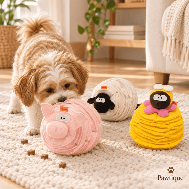Animal pig snuffle toy - Pawtique