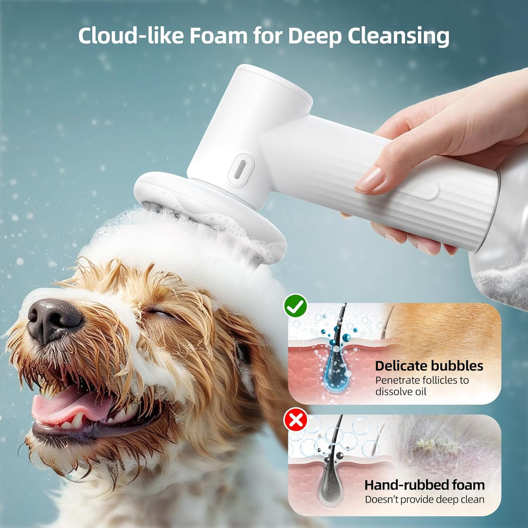 Automatic Foaming Pet Bath Brush - Pawtique