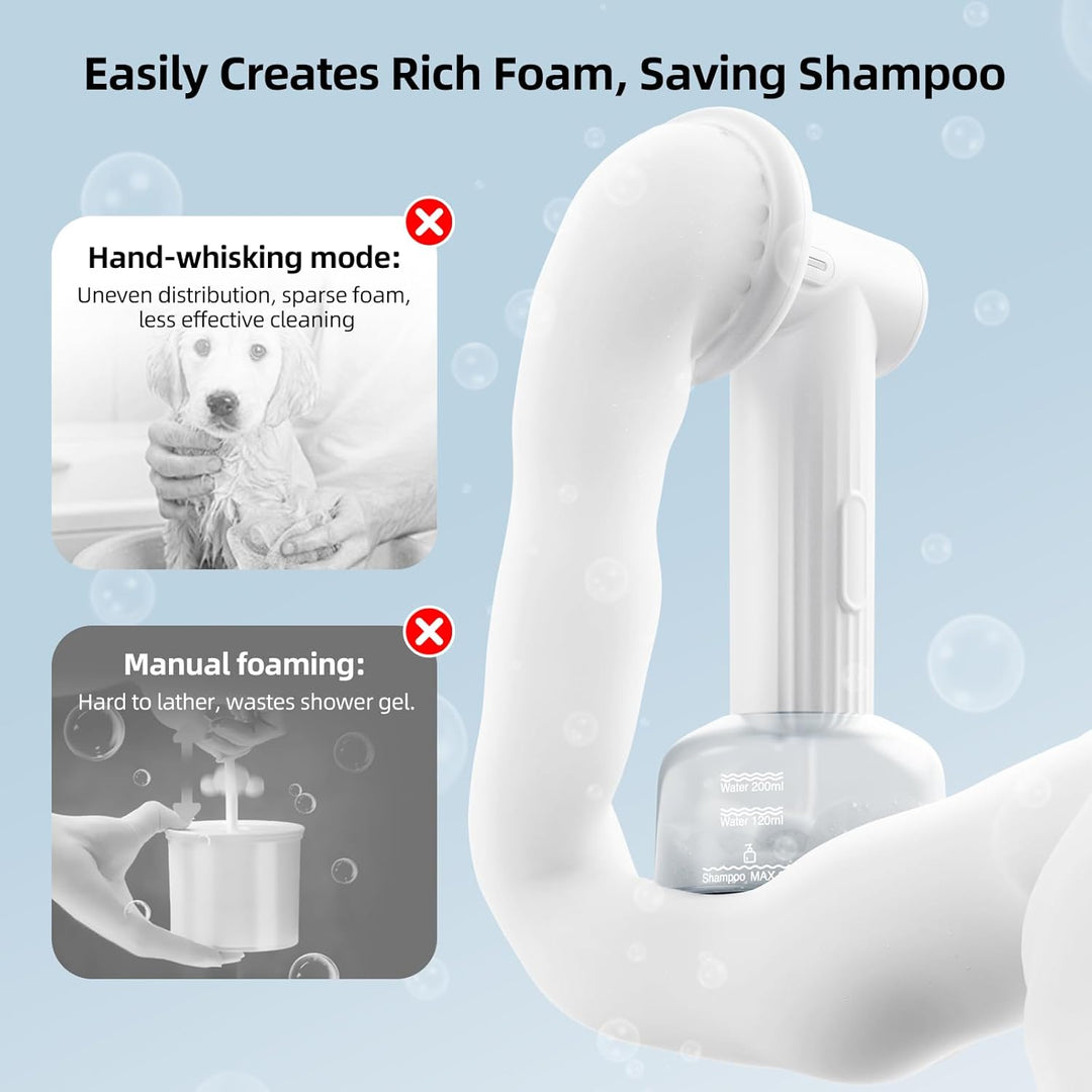Automatic Foaming Pet Bath Brush - Pawtique