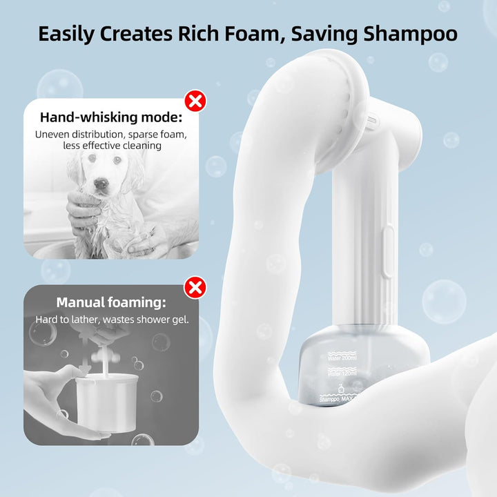 Automatic Foaming Pet Bath Brush - Pawtique