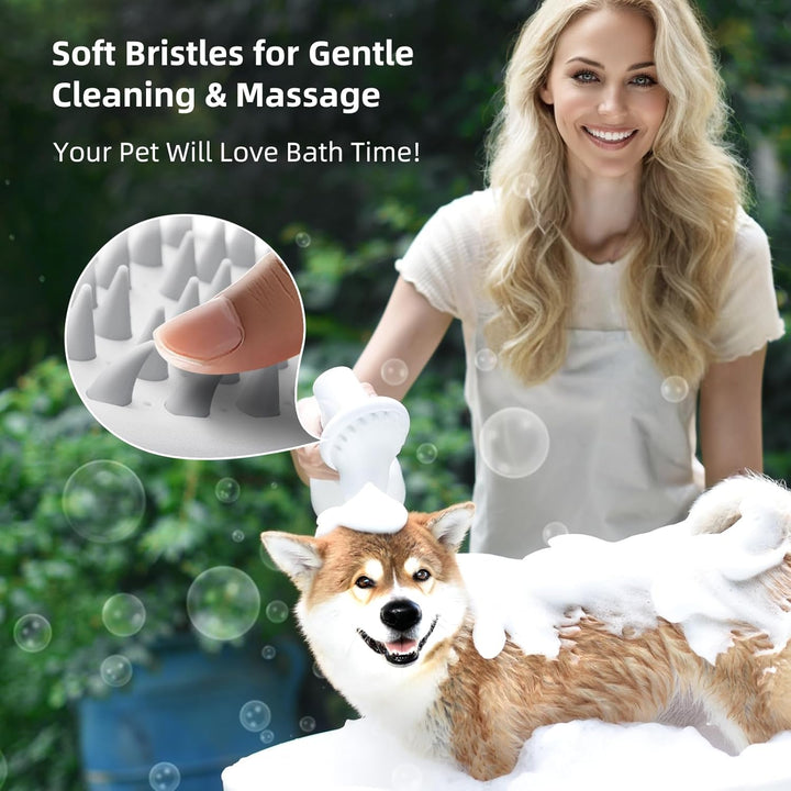 Automatic Foaming Pet Bath Brush - Pawtique