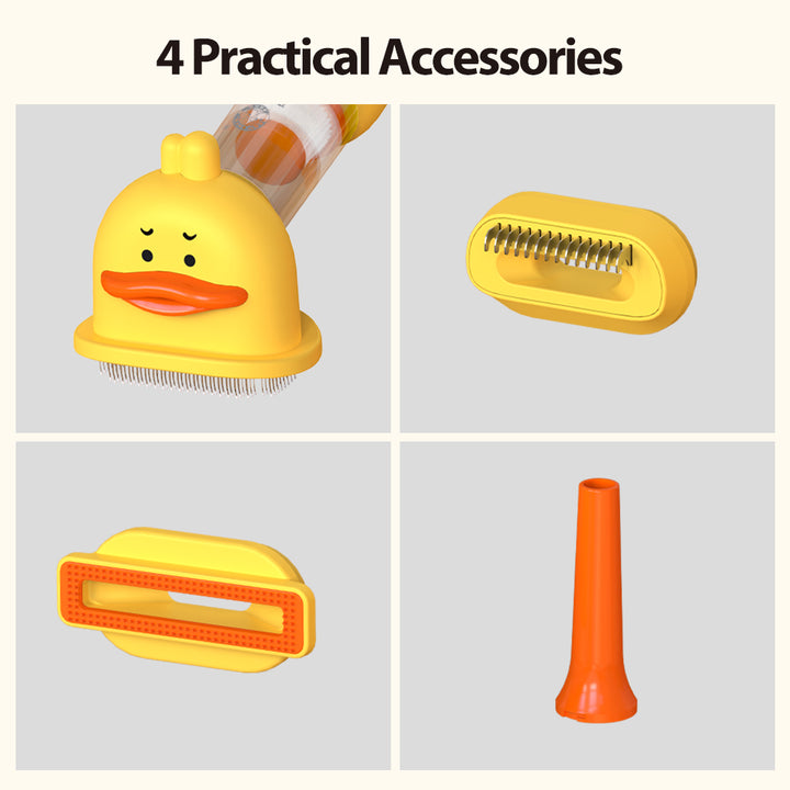 4-in-1 Pet Grooming & Cleaning Kit - Adorable Duck Design for Hassle-Free Pet Care