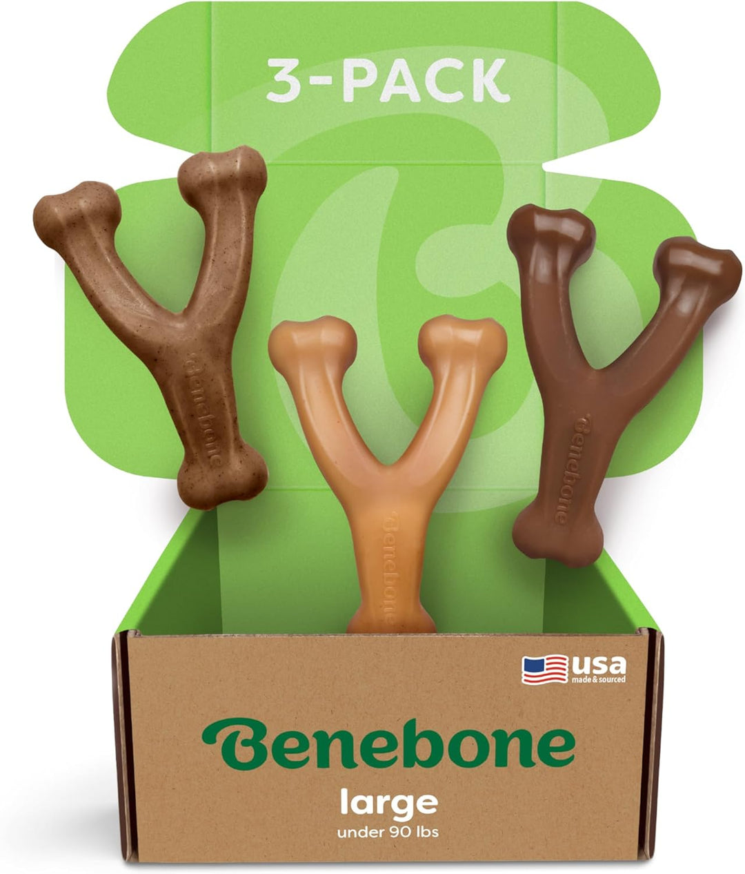 Benebone Bacon Wishbone Chew Toy - Pawtique