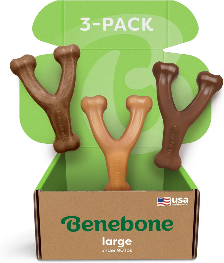Benebone Bacon Wishbone Chew Toy - Pawtique