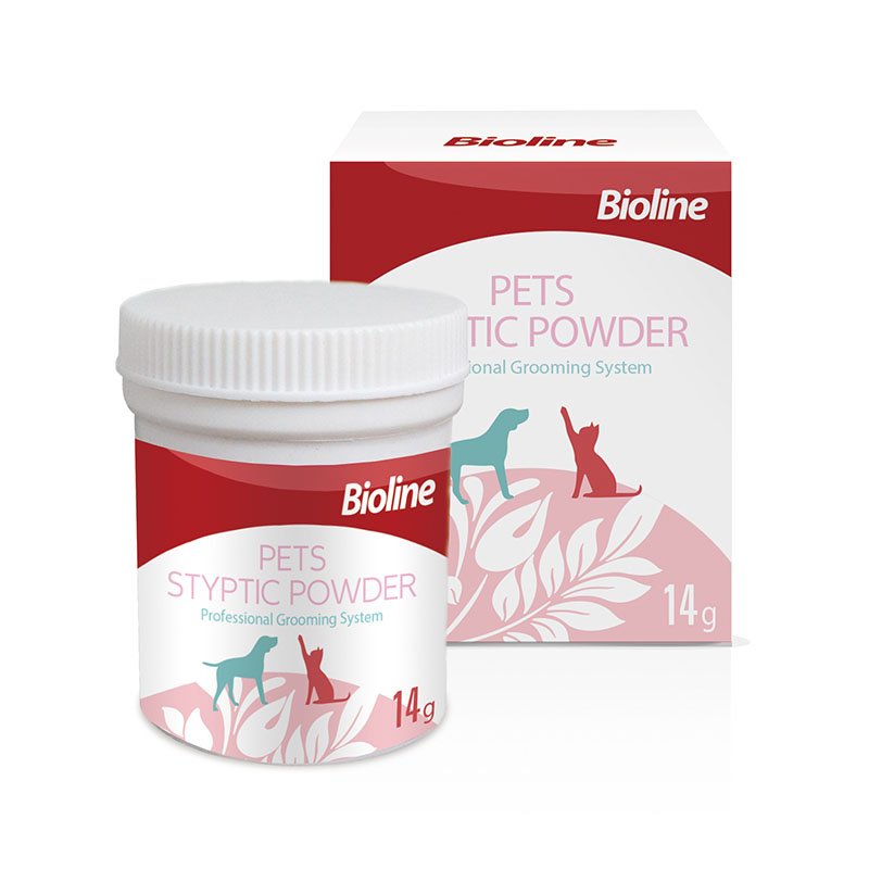Bioline Pet Styptic Powder 14 g container and packaging