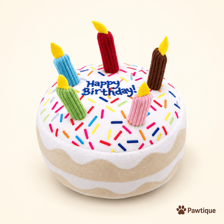 Birthday Cake Squeaky Toys - Pawtique