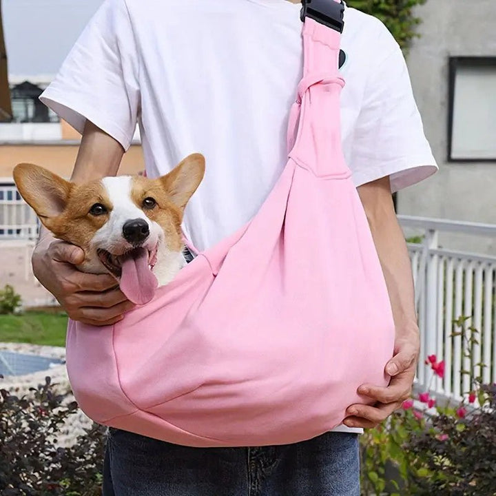 Breathable Foldable Dog Carrier Bag - Convenient Crossbody Pet Bag For Travel And Outings - Pawtique