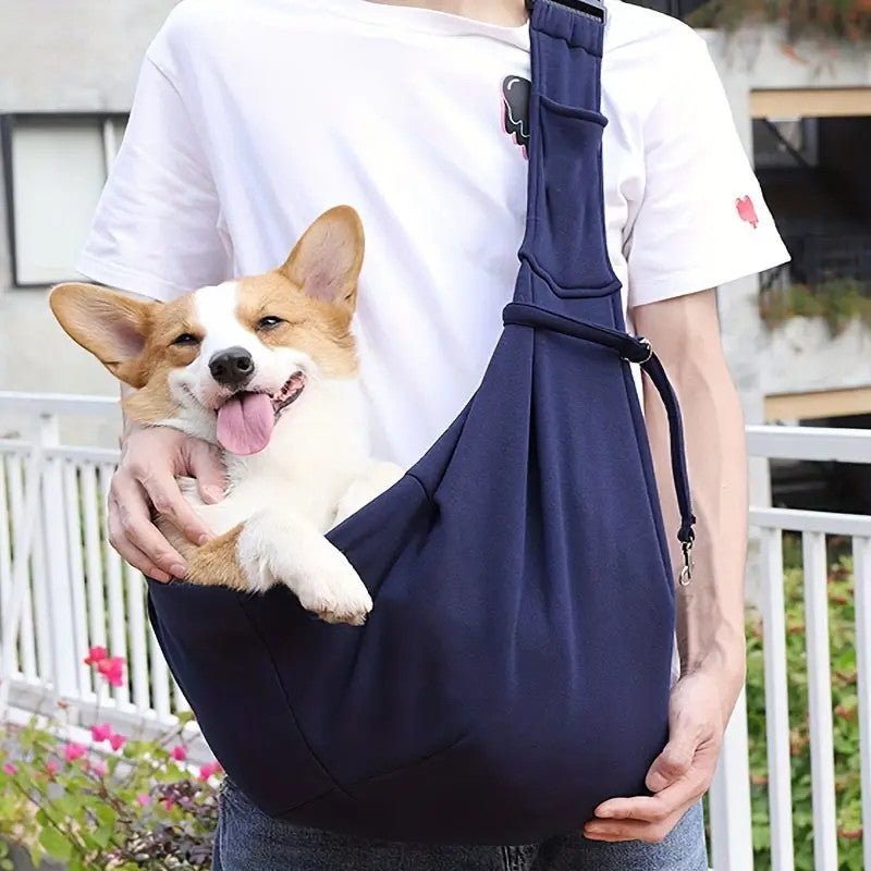 Breathable Foldable Dog Carrier Bag - Convenient Crossbody Pet Bag For Travel And Outings - Pawtique