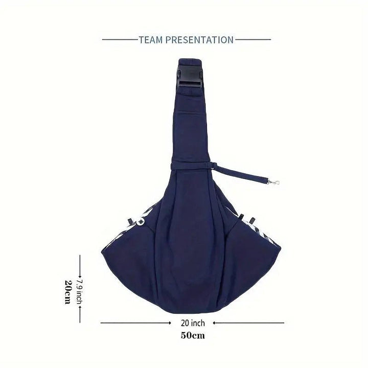 Breathable Foldable Dog Carrier Bag - Convenient Crossbody Pet Bag For Travel And Outings - Pawtique