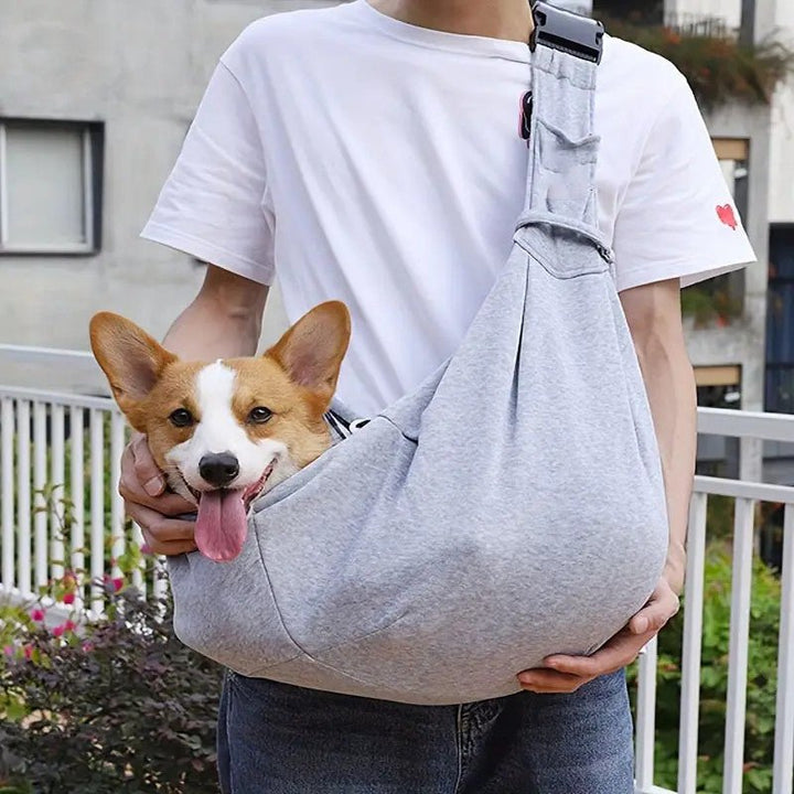 Breathable Foldable Dog Carrier Bag - Convenient Crossbody Pet Bag For Travel And Outings - Pawtique