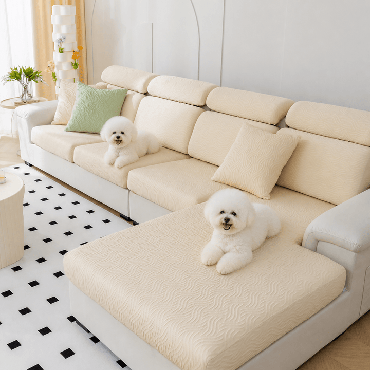 BreezeGuard Cooling Water-Resistant Stretch Sectional Couch Cover - Pawtique