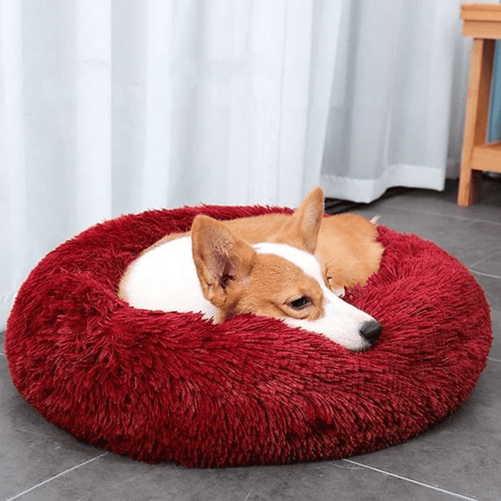 Calming Pet bed | Comfy Dog Bed High Stretch Soft Faux Fur for Dogs &amp; Cats - Pawtique