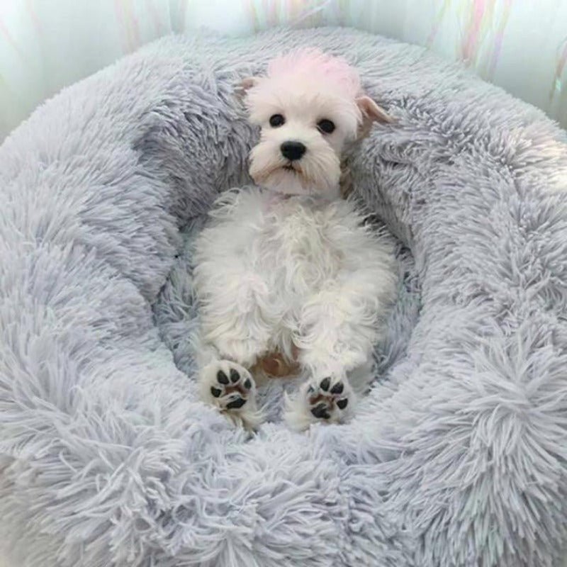 Calming Pet bed | Comfy Dog Bed High Stretch Soft Faux Fur for Dogs &amp; Cats - Pawtique