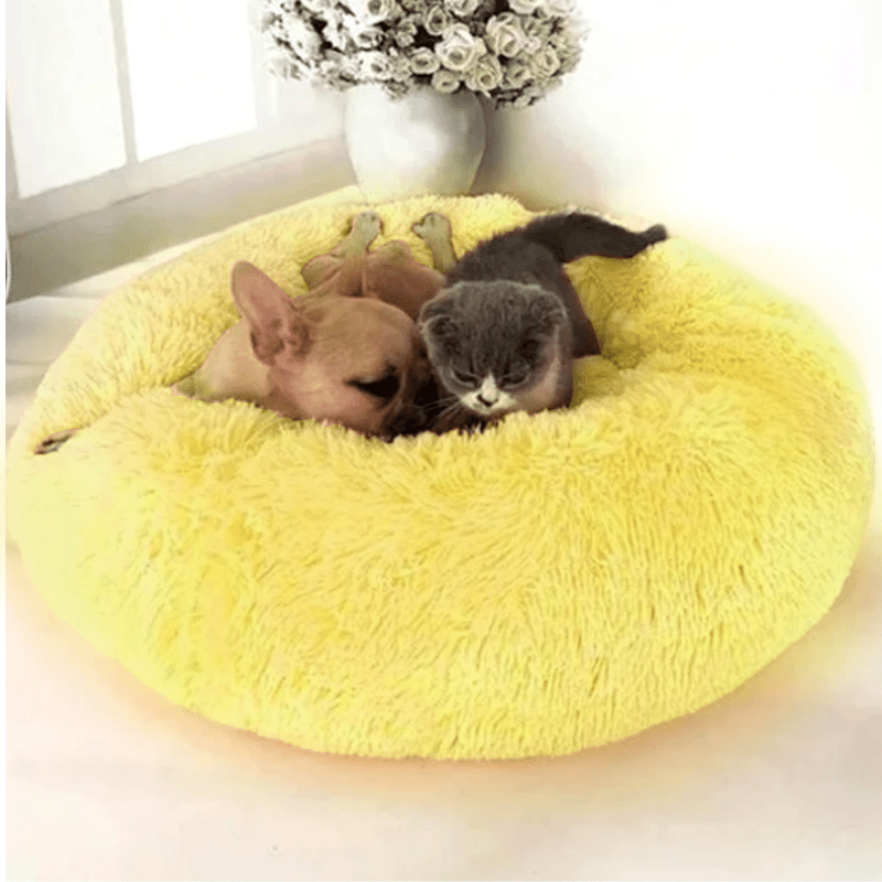 Calming Pet bed | Comfy Dog Bed High Stretch Soft Faux Fur for Dogs &amp; Cats - Pawtique