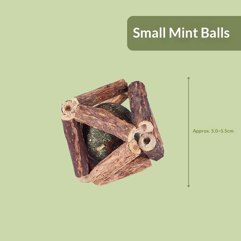 Catnip &amp;amp; Silvervine Dental Chew Ball - Pawtique
