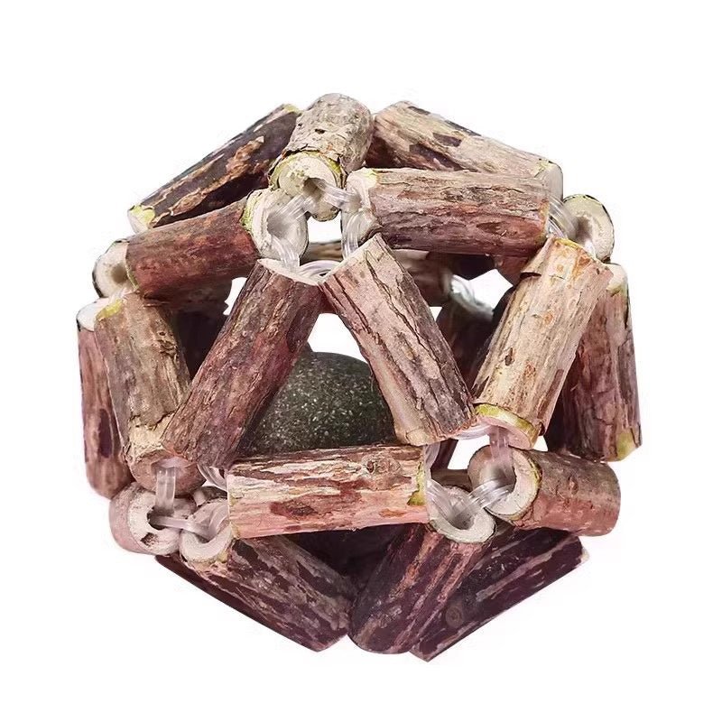 Catnip &amp;amp; Silvervine Dental Chew Ball - Pawtique