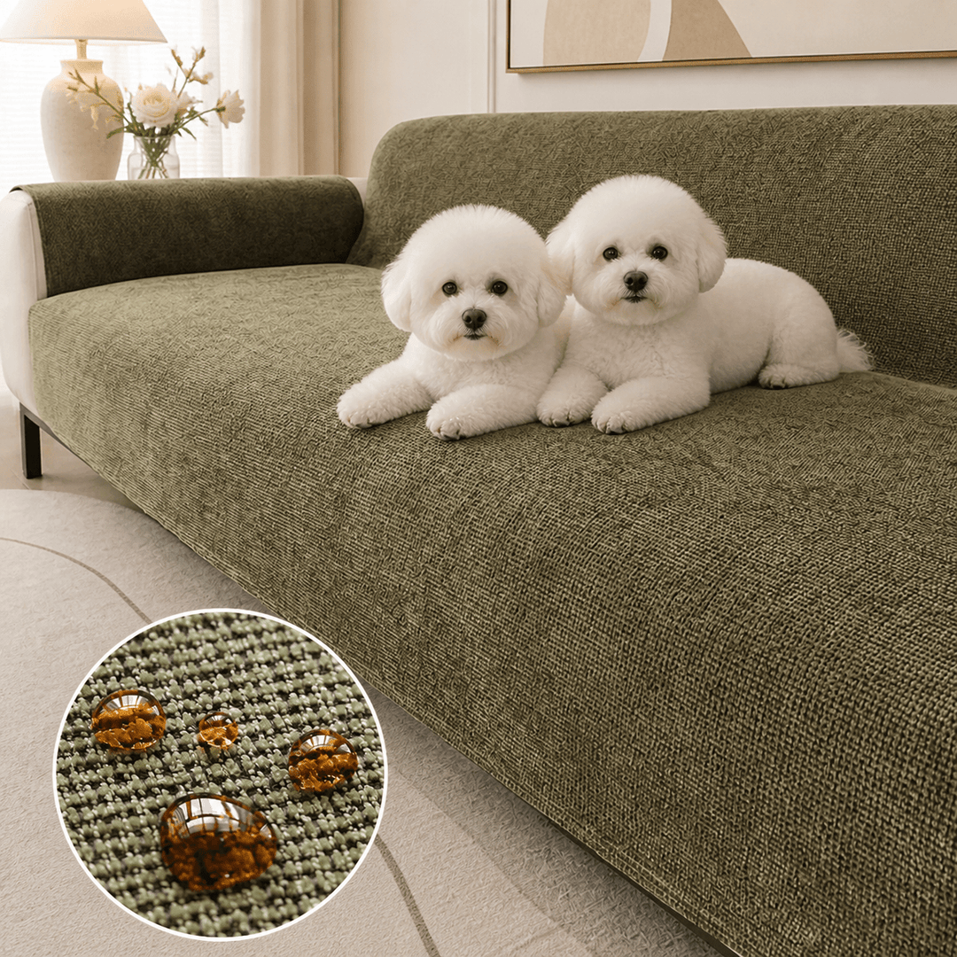 ChenilleShield Water-Repellent One-Piece Couch Cover - Pawtique