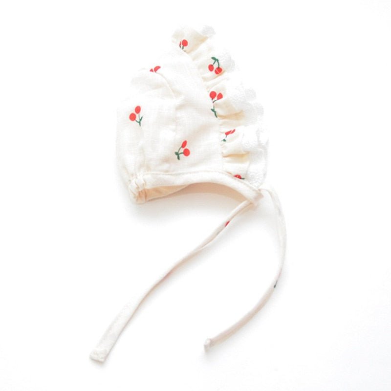 Cherry Printed Dog Cat Dress With Hat - Pawtique