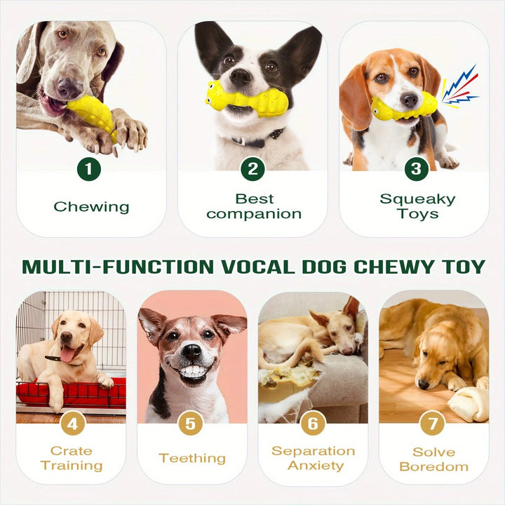 Chew Toy Tough Enduring Squeaky Interactive - Pawtique