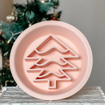 Christmas 2 - in - 1 Slow Feeder Lick Mat - Christmas Tree - Pawtique
