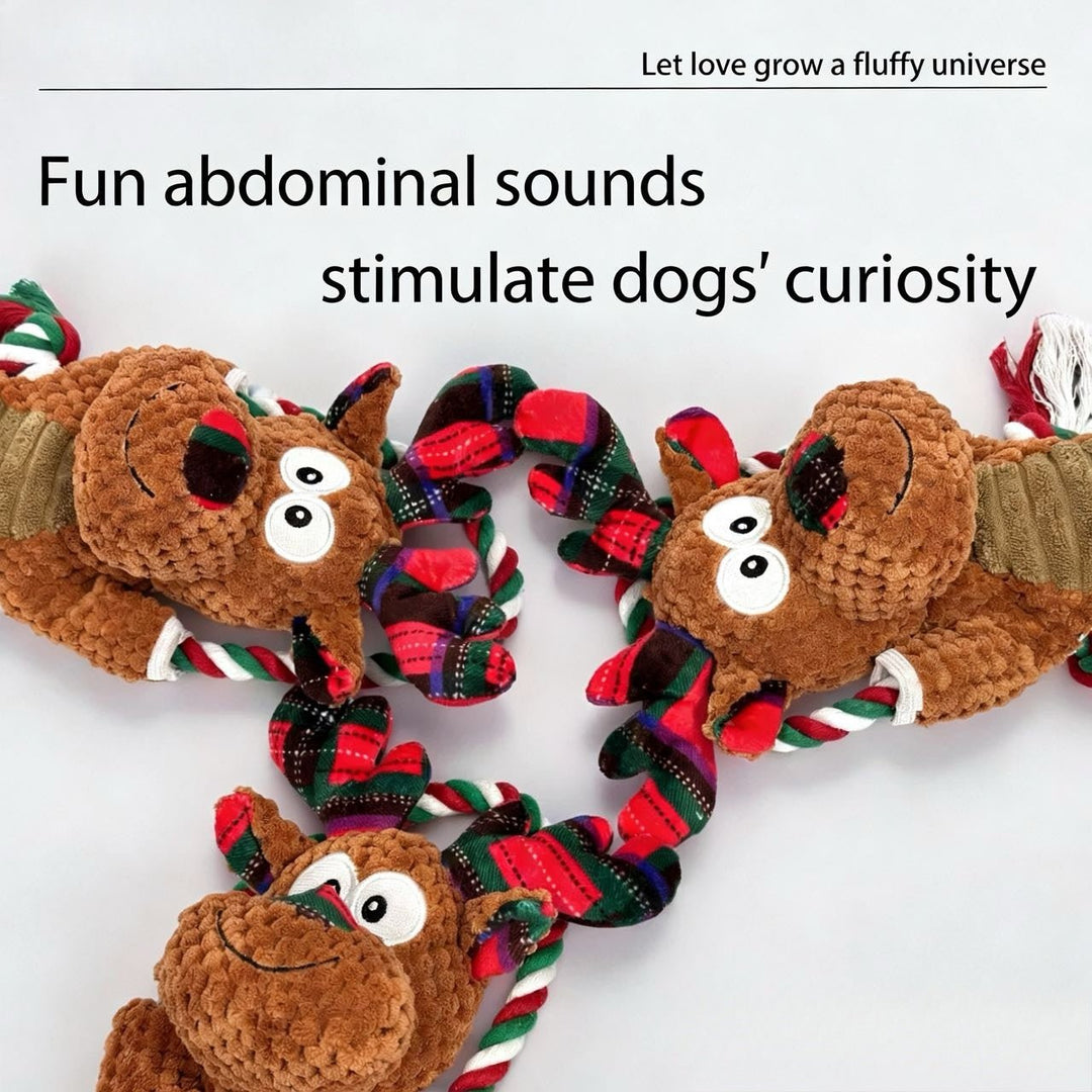 Christmas Reindeer Dog Toy — a festive companion made for merry playtime. - Pawtique