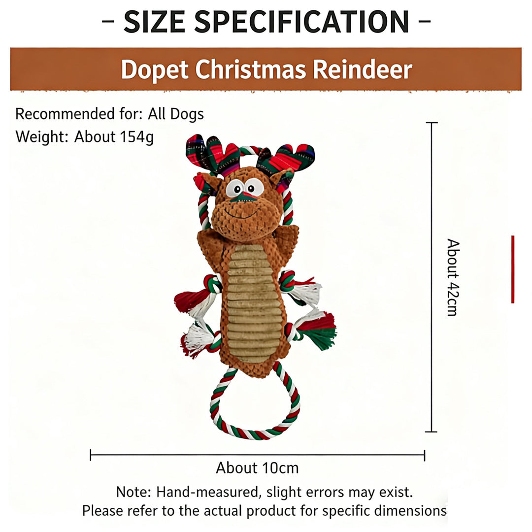 Christmas Reindeer Dog Toy — a festive companion made for merry playtime. - Pawtique