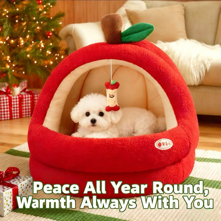 Christmas Tree Pet Bed – Cozy &amp; cute, a festive little world for your furry friend! - Pawtique