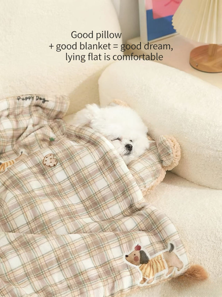 Cloud - Like Pet Blanket Pillow Combo - Pawtique