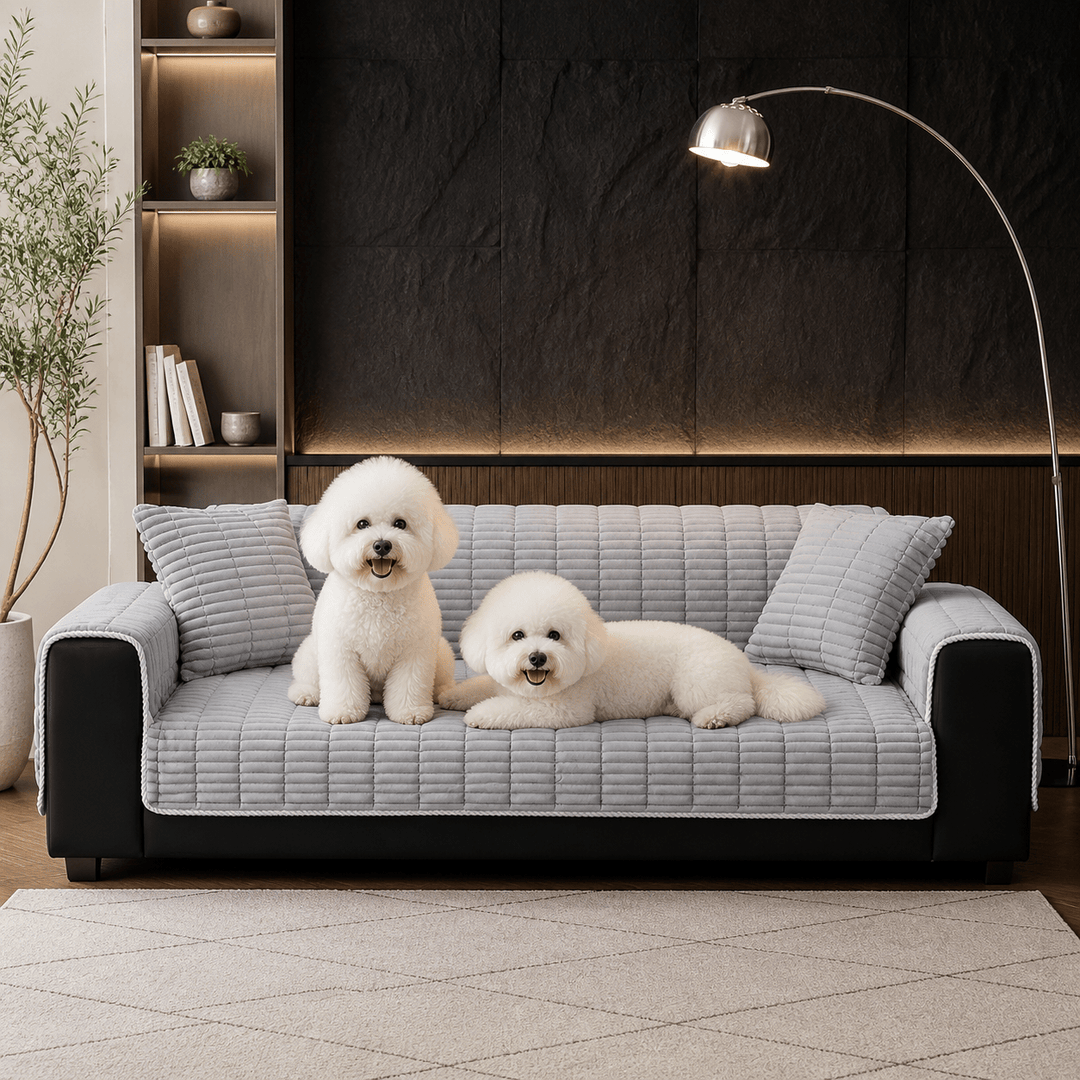 CloudRib Waterproof Flannel Pet Sofa Cover - Pawtique