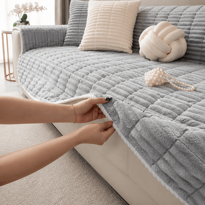 CloudRib Waterproof Flannel Pet Sofa Cover - Pawtique
