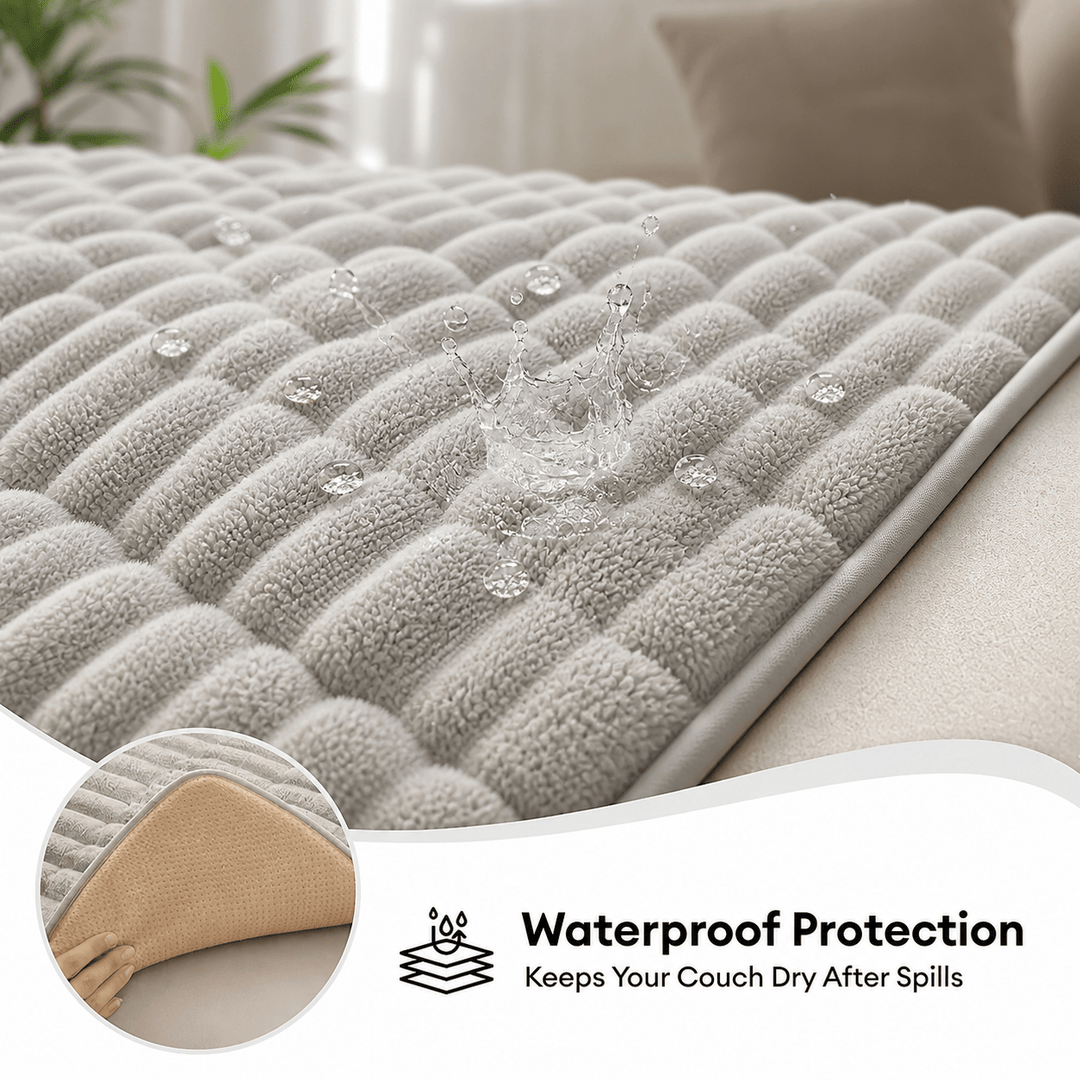 CloudRib Waterproof Flannel Pet Sofa Cover - Pawtique