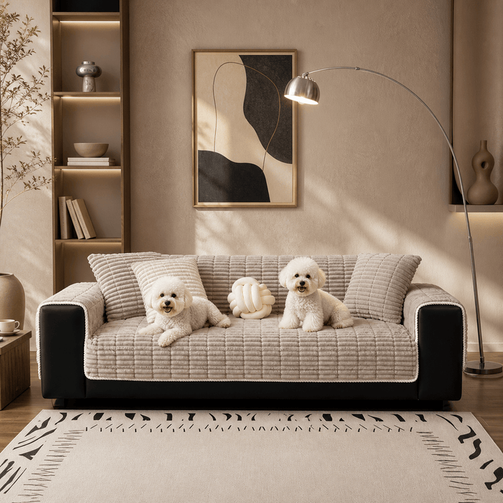 CloudRib Waterproof Flannel Pet Sofa Cover - Pawtique