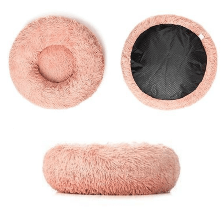 Comfy Anti - Anxiety Calming Dog &amp; Cat Donut Bed | Fluffy Dog Bed - Pawtique