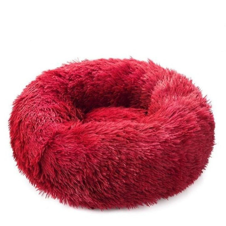 Comfy Anti - Anxiety Calming Dog &amp; Cat Donut Bed | Fluffy Dog Bed - Pawtique