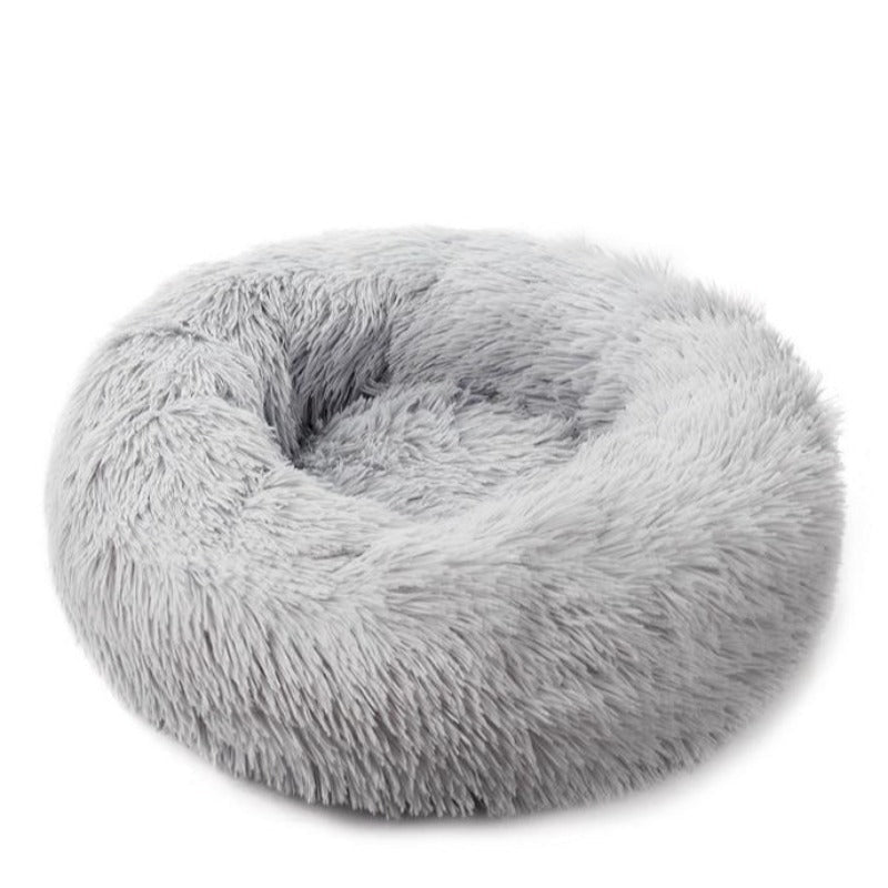 Comfy Anti - Anxiety Calming Dog &amp; Cat Donut Bed | Fluffy Dog Bed - Pawtique