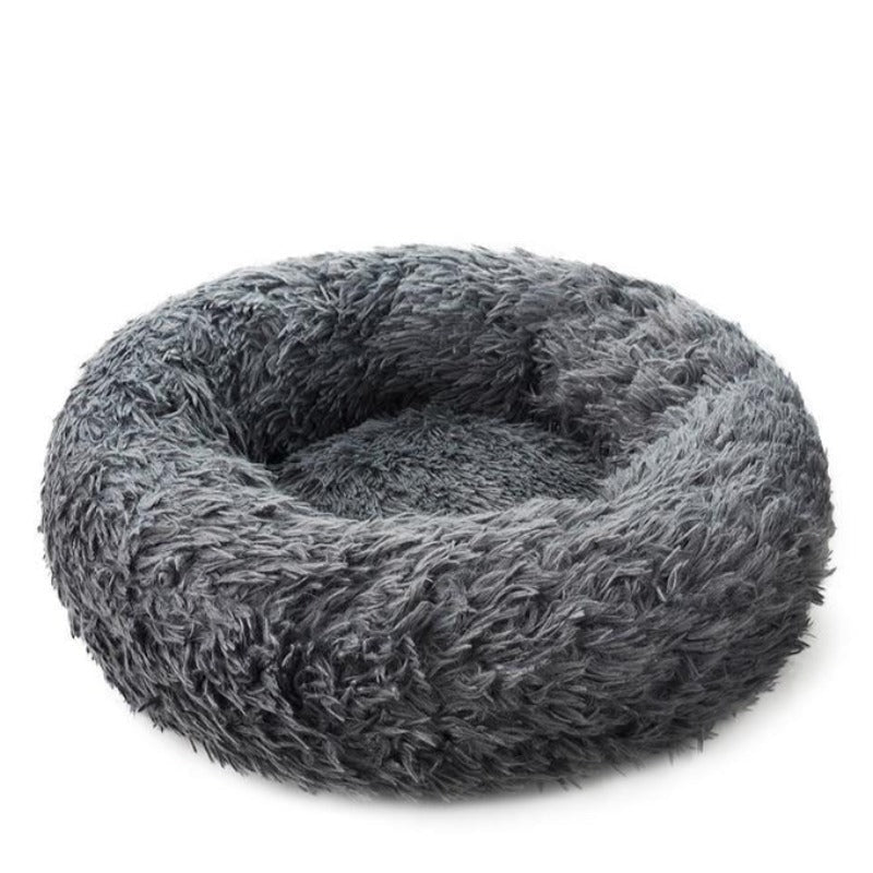Comfy Anti - Anxiety Calming Dog &amp; Cat Donut Bed | Fluffy Dog Bed - Pawtique